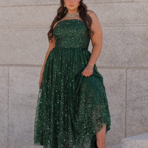JessaKae Elphie Emerald Green Dress - Picture 2 of 8